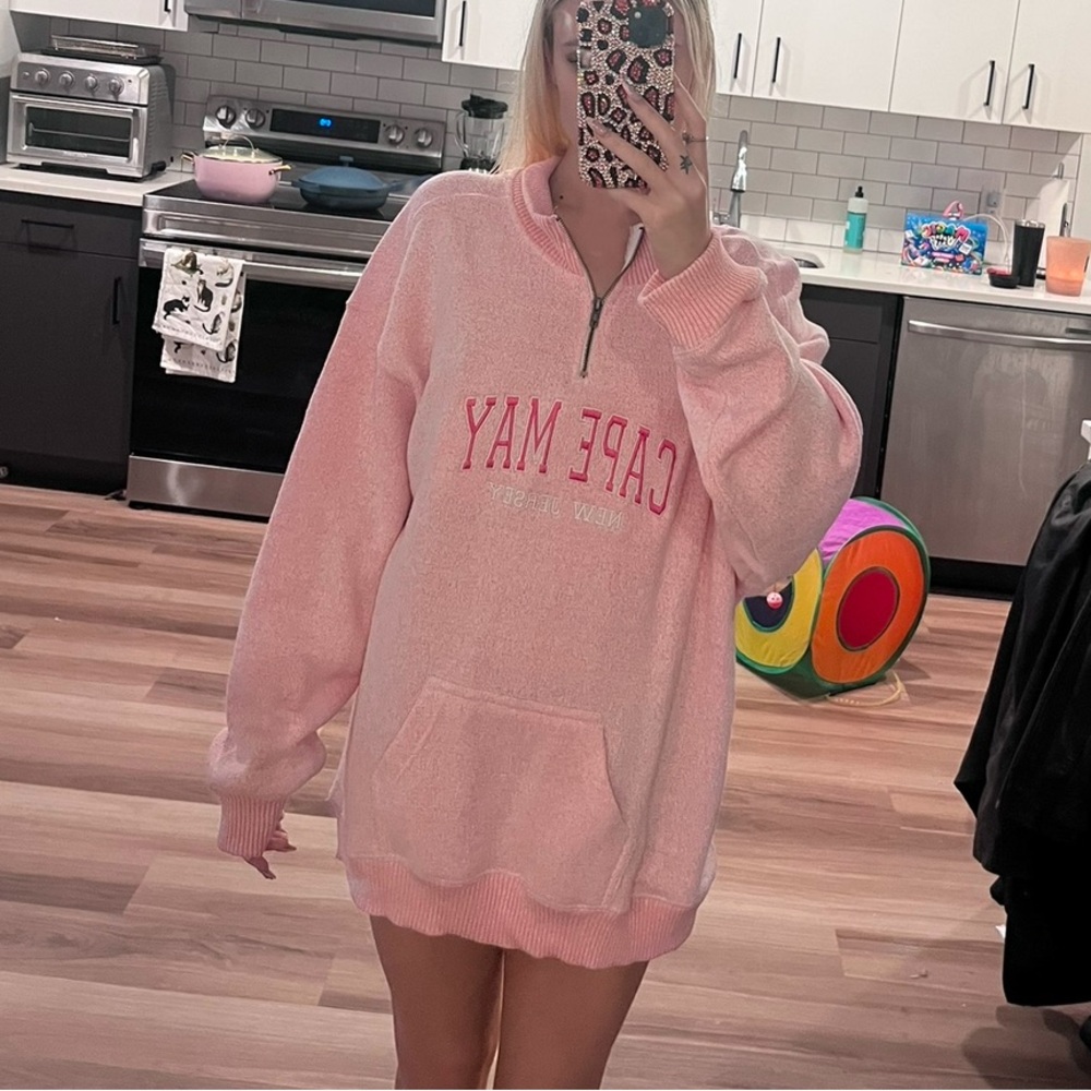 Pink Cape May Quarter Zip